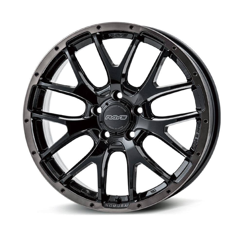 RAYS HOMURA 2X7FA BLACK CLEAR EDITION 18X7.5J +38 5X114.3 GLOSSY BLACK RIM BLACK CLEAR (BFJ) 27358753895BFJ
