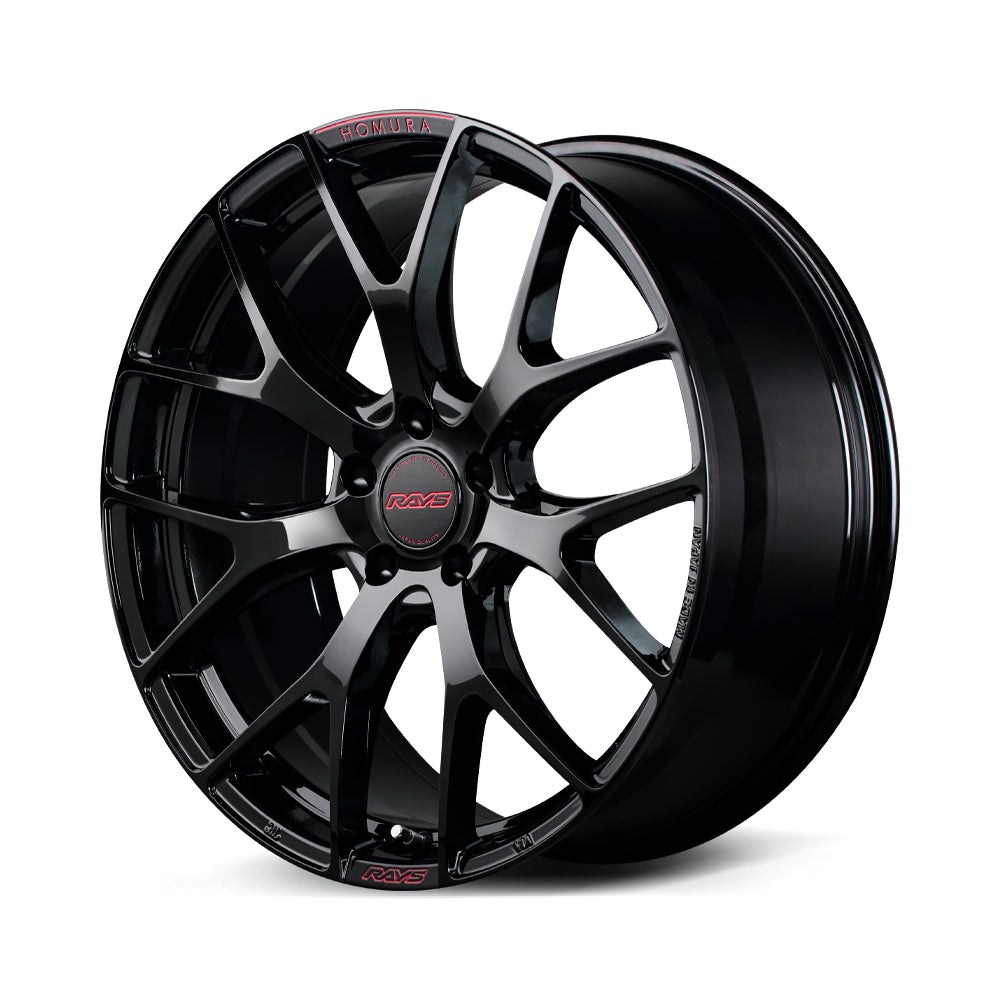RAYS HOMURA 2X7FT SPEC-M 20X8.5J +42 5X114.3 GLOSSY BLACK RAP (RED CLEAR) (B8J) 27400854295B8J
