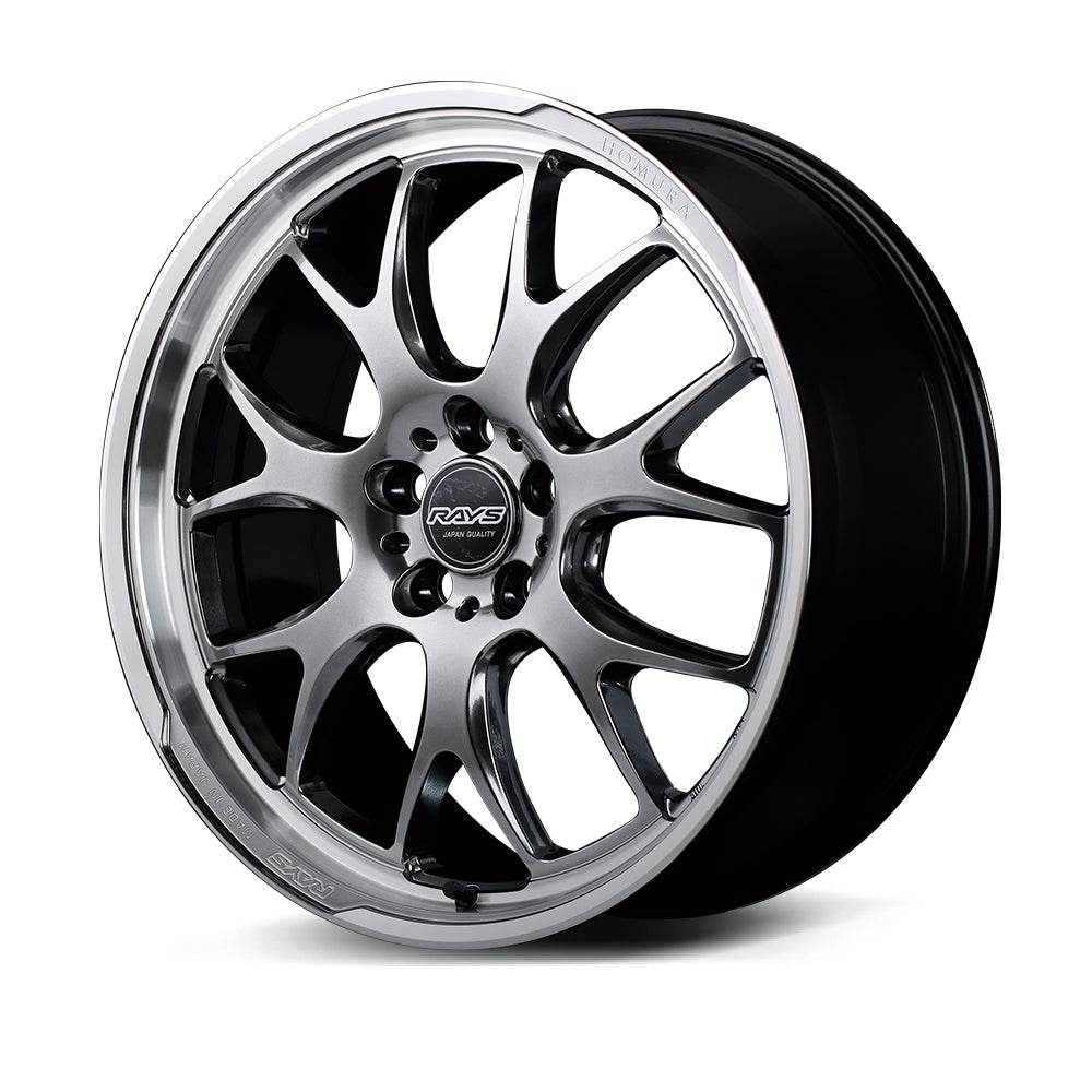 RAYS HOMURA 2X7RA 19X8J +38 5X114.3 GLOSSY BLACK RIM DMC(BAJ) 27319803805BAJ