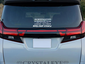 CRYSTAL EYE CRYSTALEYE LOGO STICKER SMALL (S SIZE) WIDTH 250MM SILVER FOR  H041SU