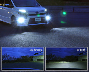 CRYSTAL EYE HIGH POWER LED FOG LAMPS (BLACK) FOR TOYOTA VOXY 80 NOAH ESQUIRE E017BKVCHN