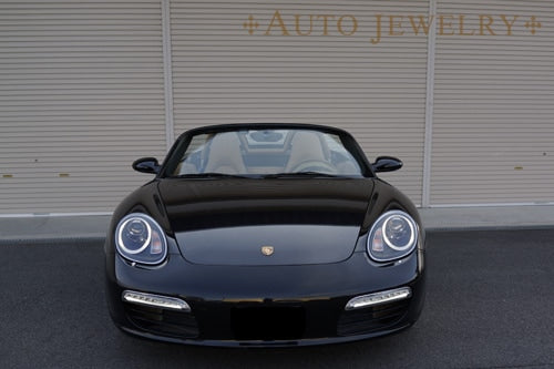 CRYSTAL EYE LED POSITION HEADLIGHT (FOR HID VEHICLES) BLACK AUTO JEWELRY FOR PORSCHE 987 BOXSTER CAYMAN ZENKI S211BK