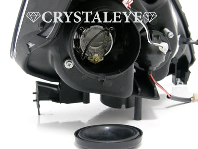 CRYSTAL EYE LED PROJECTOR HEADLIGHT V3 (CHROME) FOR HONDA FIT GE6~9 GENUINE HID VEHICLES J084CR