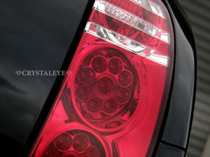 CRYSTAL EYE RED BENZ TYPE TURN SIGNAL LED W GATLING LED TAIL LAMP FOR NISSAN MARCH K12  J096RC