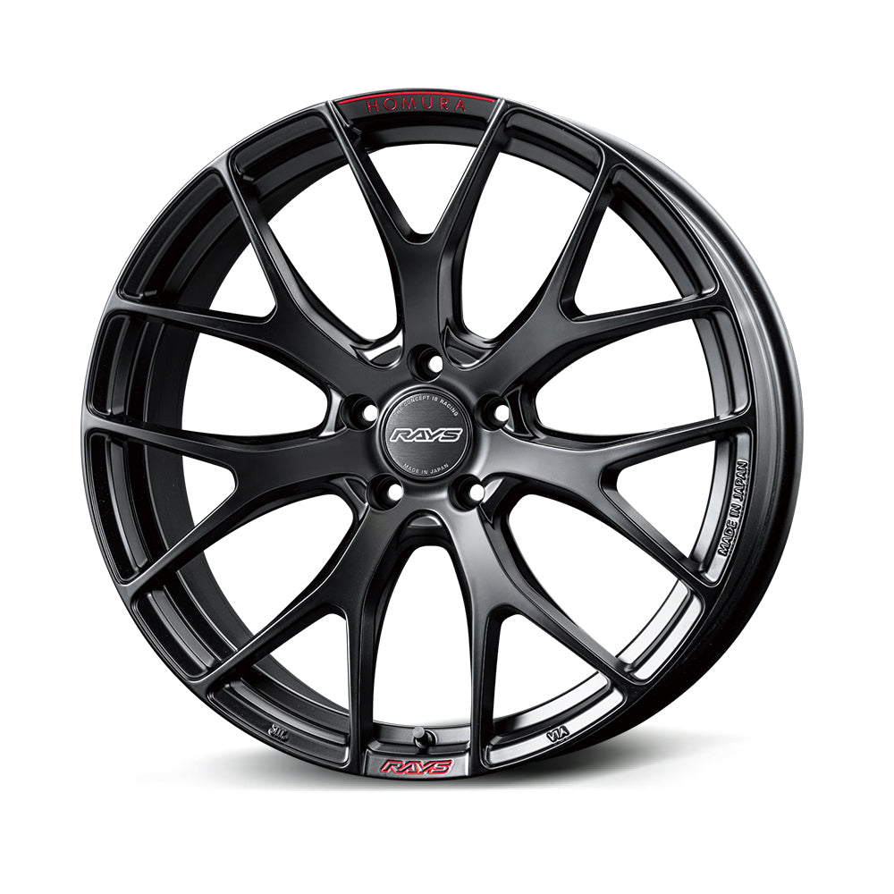 RAYS HOMURA 2X7FT SPORT EDITION 20X8.5J +45 5X112 SEMI-GLOSS BLACK RAP (RED CLEAR) (B7J) 27330854520B7J