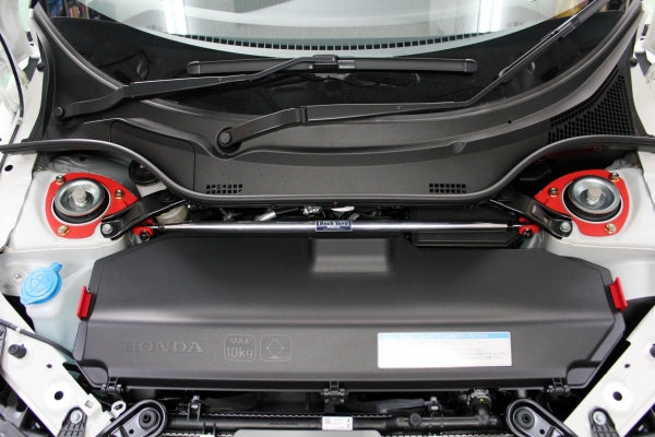 BACK YARD SPECIAL FRONT STRUT TOWER BAR RED CRYSTAL PAINT FINISH FOR HONDA S660 JW5 BACK-YARD-SPECIAL-00020