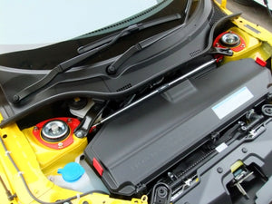 BACK YARD SPECIAL FRONT STRUT TOWER BAR BLACK CRYSTAL PAINT FINISH FOR HONDA S660 JW5 BACK-YARD-SPECIAL-00021