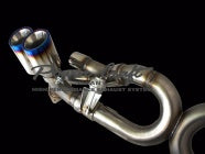 POWER CRAFT HYBRID EXHAUST MUFFLER SYSTEM WITH BLACK TAIL FOR PORSCHE 991.2 CARRERA PORSCHE 991.2 CARRERA S P-PO580101-BKT