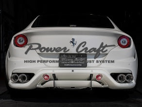 POWER CRAFT HYBRID EXHAUST MUFFLER SYSTEM BLACK TAIL FOR FERRARI FF P-FE860102-BKT