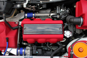 BACK YARD SPECIAL ENGINE COVER VER.R 2 COLORS TWILL CARBON & LIGHT BLUE CRYSTAL PAINT FINISH FOR HONDA S660 JW5 DBA-3BA MT-CVT BACK-YARD-SPECIAL-00030