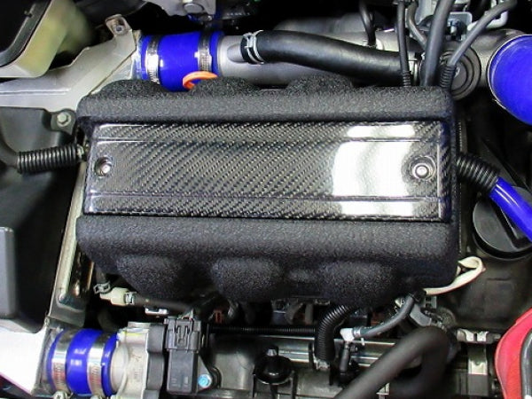 BACK YARD SPECIAL ENGINE COVER VER.R 2 COLORS TWILL CARBON & BLACK CRYSTAL PAINT FINISH FOR HONDA S660 JW5 DBA-3BA MT-CVT BACK-YARD-SPECIAL-00028