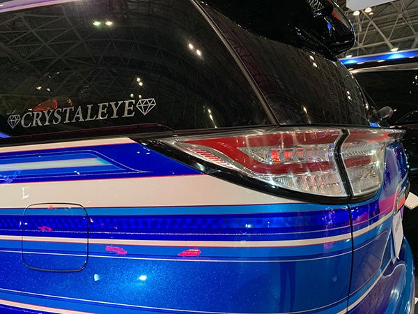 CRYSTAL EYE CRYSTALEYE LOGO STICKER CHROME TYPE MEDIUM (M) WIDTH 500MM FOR  H052SU