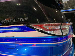 CRYSTAL EYE CRYSTALEYE LOGO STICKER CHROME TYPE MEDIUM (M) WIDTH 500MM FOR  H052SU