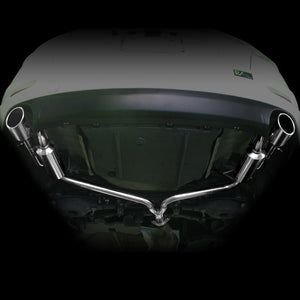 SURUGA SPEED PFS LOUD SOUND MUFFLER EXHAUST STAINLESS STEEL 101.6φ DIAGONAL FOR TOYOTA MARK X DBA GGA10 2GR-FE SRT-422-D