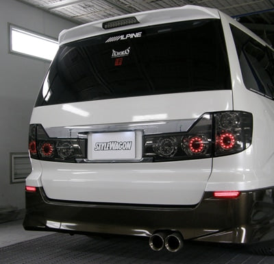 CRYSTAL EYE LED78 TYPE REAR BUMPER LED REFLECTOR (RED TYPE) FOR TOYOTA ALPHARD 10  H005RR