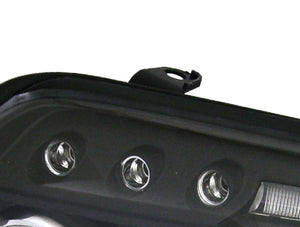 CRYSTAL EYE CCFL SQUID RING HEADLIGHT BLACK TYPE (CLEAR REFLECTOR) FOR TOYOTA HILUX SURF 210 215  J042BK