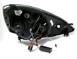 CRYSTAL EYE CCFL SQUID RING PROJECTOR HEADLIGHT V1 (BLACK) FOR HONDA FIT GE6~9 J081BK