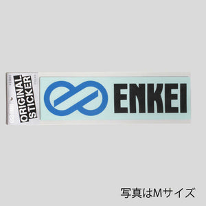 ENKEI CUT-OUT LOGO STICKER BLUE S 27MM X 110MM FOR  ENKEI-00044