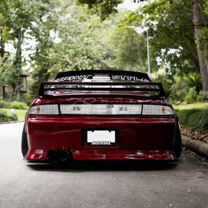 78WORKS CUSTOM-MADE LIMITED EDITION LED TAIL LAMPS WITH ALL-CLEAR CHROME BASE FOR NISSAN S14 CS14 SILVIA S079CLVCCL
