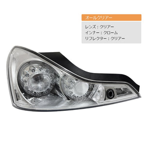 78WORKS LED TAIL LAMP V1 CLEAR ALL CLEAR FULL CLEAR FOR NISSAN V36 G37 SKYLINE COUPE D130CL