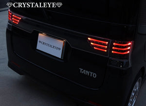 CRYSTAL EYE FIBER LED CENTER GARNISH, BLACK TYPE FOR DAIHATSU TANTO CUSTOM L375S L385S J124BK