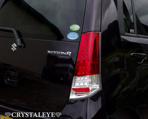 CRYSTAL EYE FIBER FULL LED TAIL LAMP V2 [FLOWING TURN SIGNAL SPECIFICATION] RED CLEAR FOR SUZUKI WAGON R MH23S MAZDA AZ WAGON MJ23S J260RC