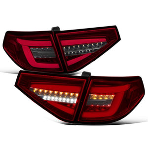 CRYSTAL EYE FIBER LED TAIL V2 WRX STI DARK RED TYPE FOR SUBARU IMPREZA GH GRB 5-DOOR J314DR