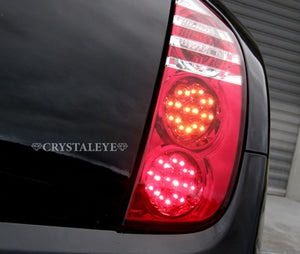 CRYSTAL EYE RED BENZ TYPE TURN SIGNAL LED W GATLING LED TAIL LAMP FOR NISSAN MARCH K12  J096RC