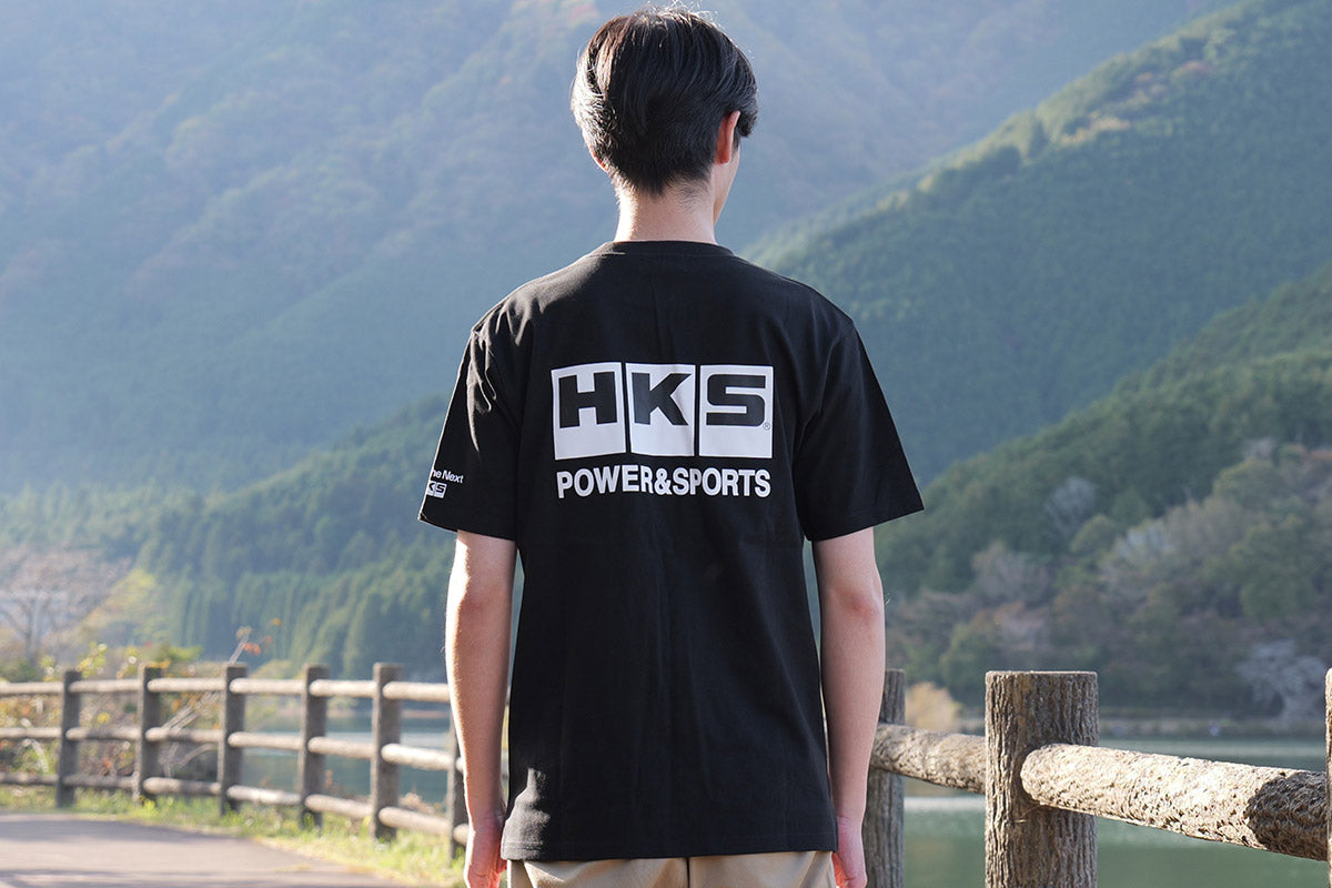 HKS T-SHIRT POWER SPORTS BLACK L 51007-AK634
