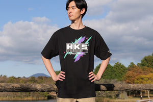 HKS T-SHIRT SUPER RACING BLACK L 51007-AK644