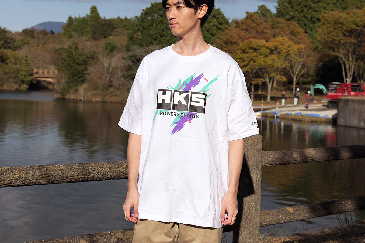 HKS T-SHIRT SUPER RACING WHITE M 51007-AK648