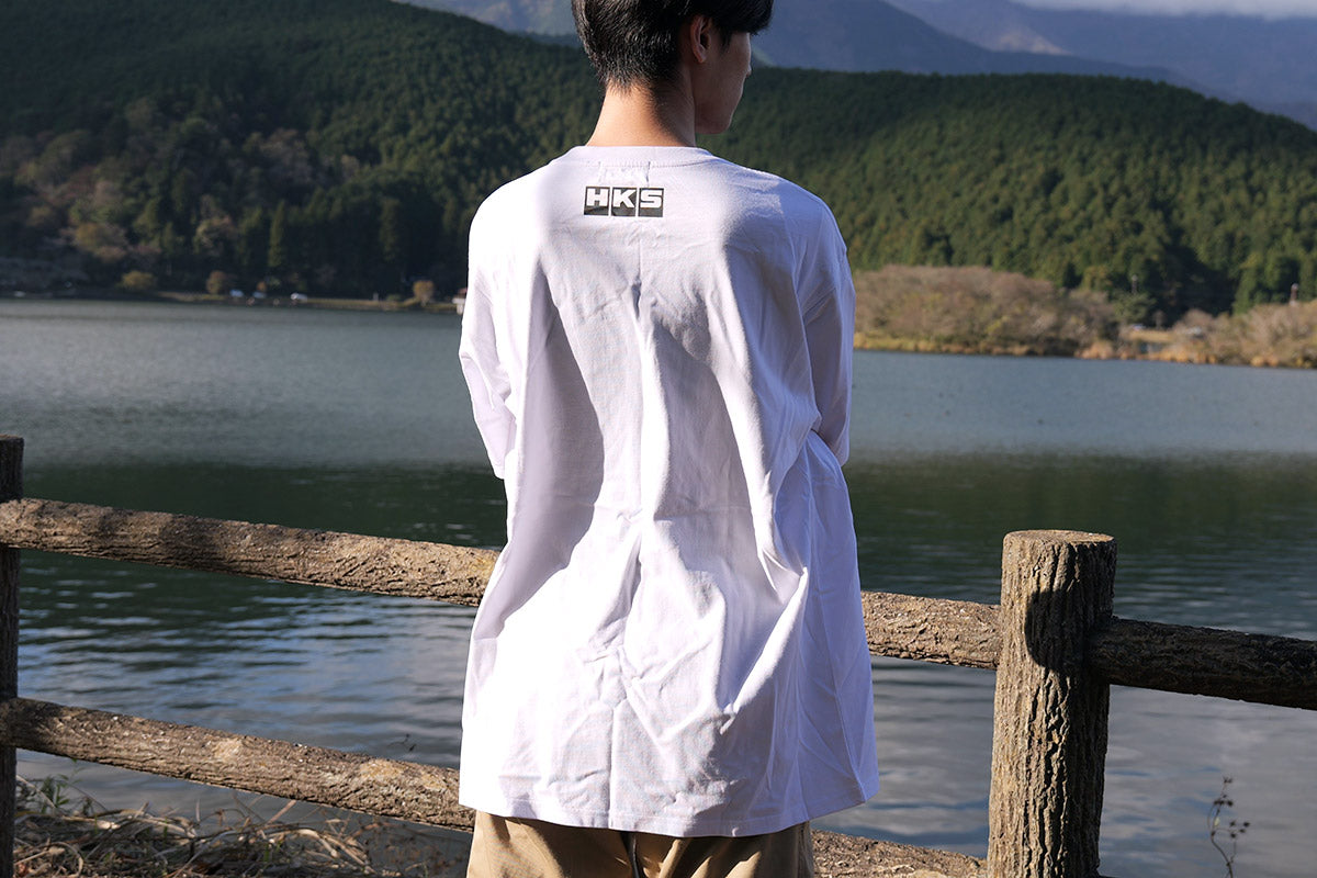 HKS T-SHIRT SUPER RACING WHITE M 51007-AK648
