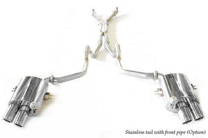 KREISSIEG CAT-BACK F1 SOUND VALVETRONIC EXHAUST SYSTEM STAINLESS STEEL BILLET FLOATING CURL TAIL SANDBLASTED KSG LOGO MARK FOR FERRARI 550 MARANELLO F550-01-STAINLESSBILLET-MARANELLO