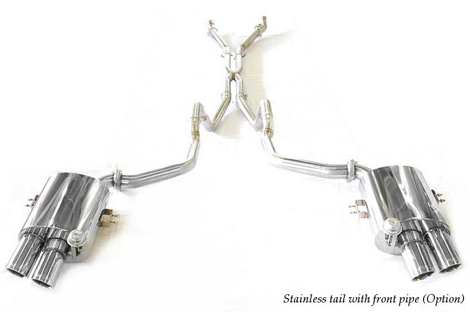 KREISSIEG F1 SOUND VALVETRONIC EXHAUST SYSTEM STAINLESS STEEL FLOATING CURL TAIL SANDBLASTED KSG LOGO MARK FOR FERRARI F575M  F575-01-STAINLESS