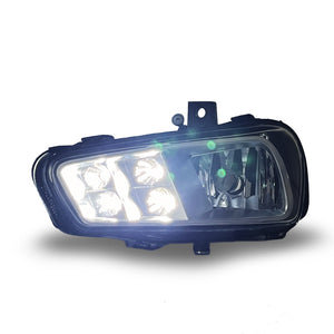 NIGHT STAR GENUINE TYPE CHROME FOG LAMP WITH LED DAYTIME RUNNING LIGHT FUNCTION FOR MITSUBISHI FUSO HEAVY DUTY TRUCK 17 SUPER GREAT D086CL