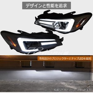 78WORKS FULL LED HEADLIGHT V3 BLACK FOR SUBARU WRX STI S4 LEVORG (PRE-FACELIFT) VAB VAG VM4 VMG S327BC