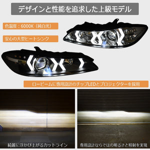 78WORKS LED LOW BEAM MODEL FIBER LED HEADLIGHT V5 CHROME FOR NISSAN S15 SILVIA VERIETTA S397CR