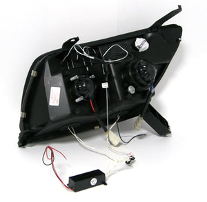 CRYSTAL EYE CCFL SQUID RING HEADLIGHT BLACK TYPE (CLEAR REFLECTOR) FOR TOYOTA HILUX SURF 210 215  J042BK