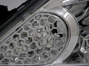 CRYSTAL EYE LED PROJECTOR HEADLIGHT V3 (CHROME) FOR HONDA FIT GE6~9 GENUINE HID VEHICLES J084CR