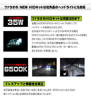 CRYSTAL EYE PHARAOH NEW HID KIT HB3 6500 KELVIN WITH BUILT-IN BULB FAILURE WARNING CANCELLER FOR  C022HI