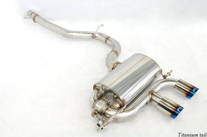 KREISSIEG CAT-BACK F1 SOUND VALVETRONIC EXHAUST SYSTEM STAINLESS STEEL FLOATING CURL TAIL SANDBLASTED KSG LOGO FOR VOLKS WAGEN GOLF R32 VWGR32-03-STAINLESS