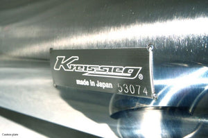 KREISSIEG CAT-BACK F1 SOUND VALVETRONIC EXHAUST SYSTEM STAINLESS STEEL FLOATING CURL TAIL SANDBLASTED KSG LOGO MARK FOR LOTUS ELISE TOYOTA 1ZR LTEL-06-STAINLESS