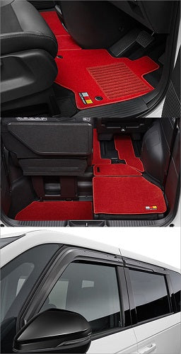 MUGEN STANDARD SET E:HEV CAPTAIN SEAT BLACK X RED FOR STEPWGN RP6 RP7 RP8 61100-XNS-K4S0-RD