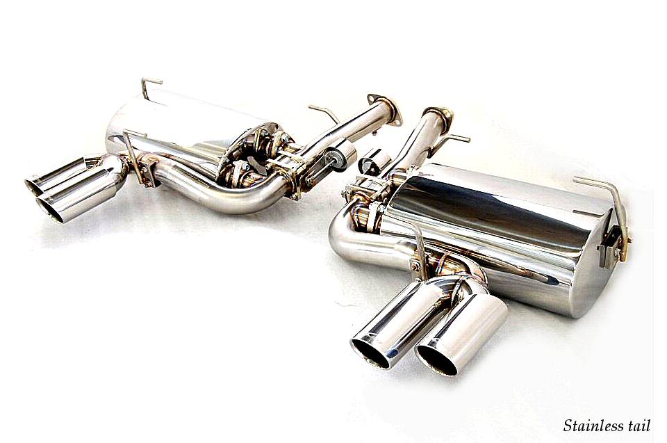 KREISSIEG F1 SOUND VALVETRONIC EXHAUST SYSTEM STAINLESS STEEL BILLET FLOATING CURL TAIL SANDBLASTED KSG LOGO MARK FOR FERRARI F612 SCAGLIETTI F612-01-STAINLESSBILLET-SCAGLIETTI