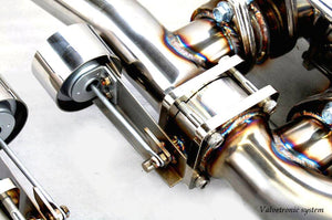 KREISSIEG F1 SOUND VALVETRONIC EXHAUST SYSTEM TITANIUM FLOATING CURL TAIL SANDBLASTED KSG LOGO MARK FOR FERRARI F612 SCAGLIETTI F612-01-TITANIUM-SCAGLIETTI