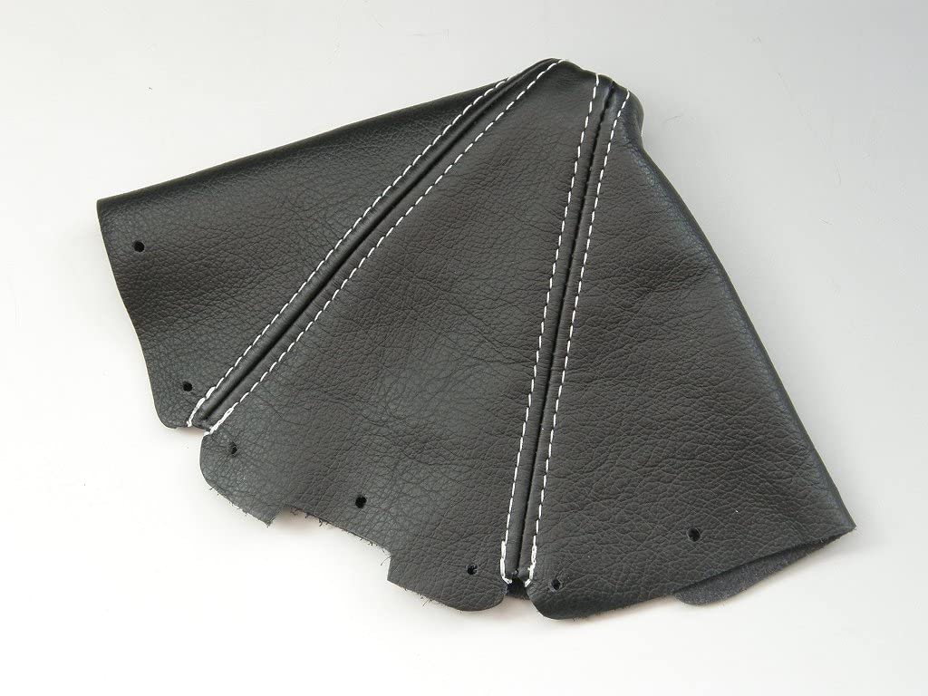 ZOOM ENGINEERING EUNOS NA ROASTER MANUAL CAR SHIFT BOOTS REAL LEATHER BLACK COLOR WHITE STITCH FOR MAZDA MX-5 MIATA 8488