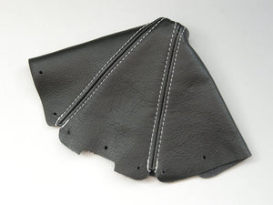 ZOOM ENGINEERING EUNOS NA ROASTER MANUAL CAR SHIFT BOOTS REAL LEATHER BLACK COLOR WHITE STITCH FOR MAZDA MX-5 MIATA 8488