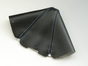 ZOOM ENGINEERING EUNOS NA ROASTER MANUAL CAR SHIFT BOOTS SYNTHETIC LEATHER BLACK COLOR BLUE STITCH FOR MAZDA MX-5 MIATA 8354