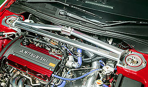 OKUYAMA FRONT ALUMINUM STRUT TOWER BAR TYPE RSP FOR MITSUBISHI LANCER EVO 7 8 9 CT9A LHD 646-312-0L