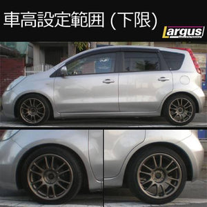 LARGUS SPEC S COILOVER KIT FOR NISSAN NOTE E11 2WD 01011207010-QQ-750